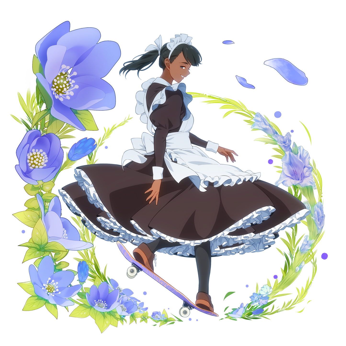 「Flowery」 MAID SKATE Mirror