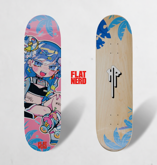 寺田てら × FLAT NERD SKATEBOARD DECK