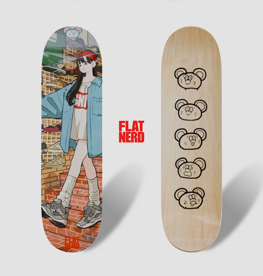 タケウチ リョースケ × FLAT NERD SKATEBOARD DECK
