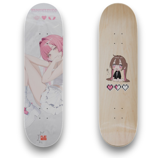 はむねずこ × FLAT NERD SKATEBOARD DECK