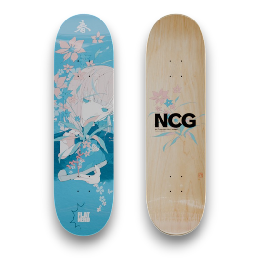 ノーコピーライトガール × FLAT NERD SKATEBOARD DECK