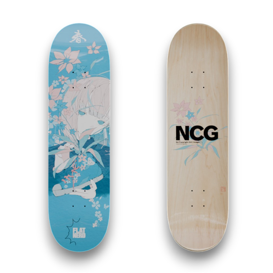 ノーコピーライトガール × FLAT NERD SKATEBOARD DECK