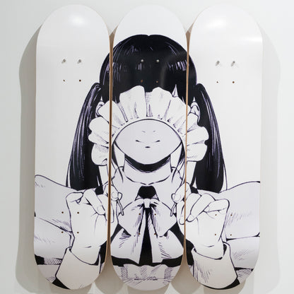 「Shy」 MAID×SKATE　Skateboard Decks  Triptych