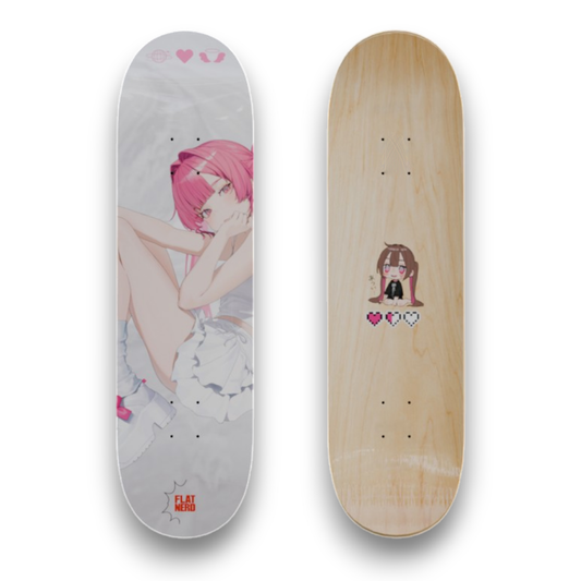 はむねずこ × FLAT NERD SKATEBOARD DECK